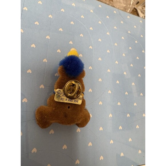 Vintage Karanne Fuzzy Teadybear St Louis/Los Angeles Rams Lapel/Hat Pin 1980’s - Picture 6 of 7